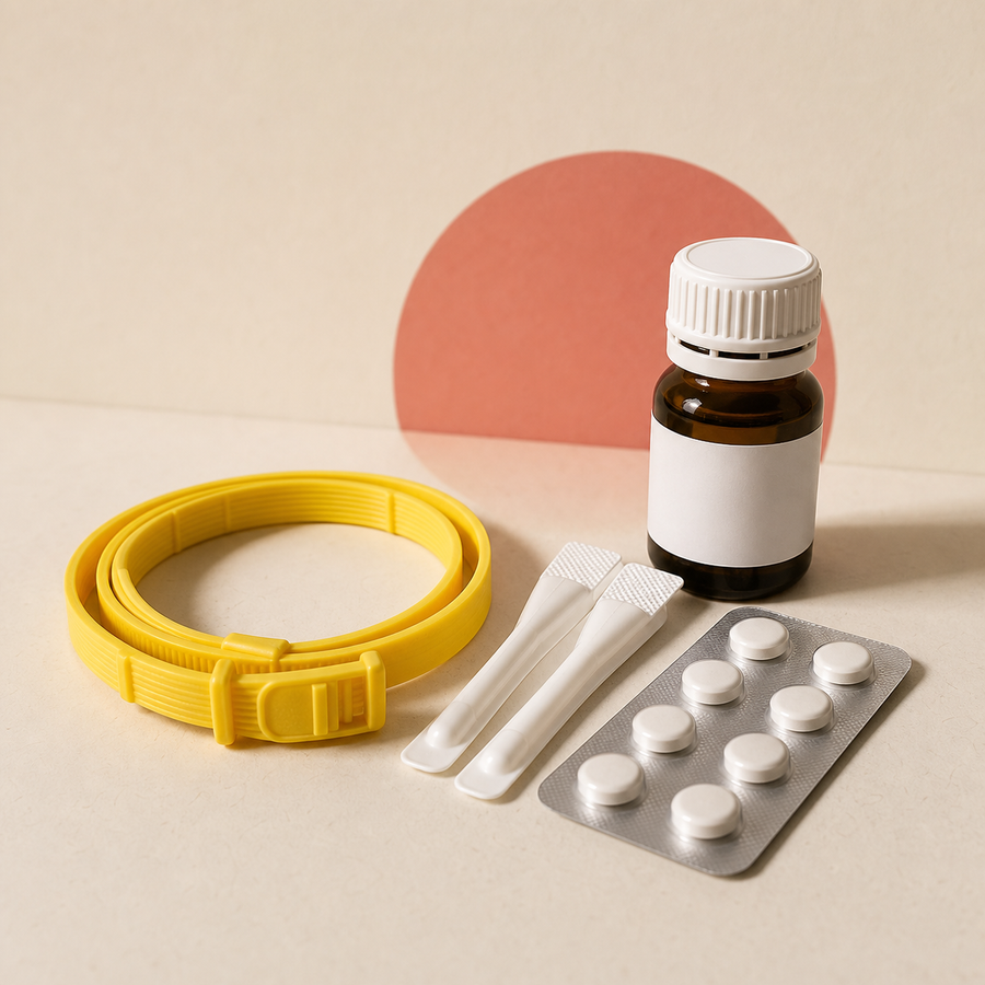 Chemical collars and medication
