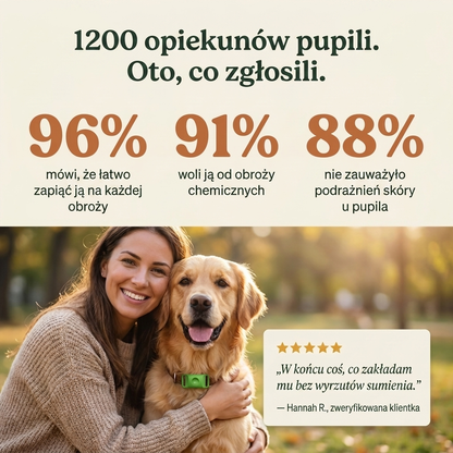 FurAndSkin™ Zawieszka dla psa przeciw pchłom i kleszczom na 3 miesiące – CedraGuard™ Naturalny Kompleks Olejków Eterycznych